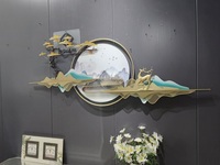 150*63cm vente en gros livraison directe produits 2023 créatif 3D métal salon pendentif Art tenture murale maison chambre décoration murale
