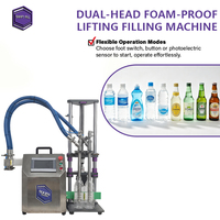 Machine de remplissage à double tête anti-mousse Swift-Fill avec écran tactile PLC, pour bouteilles de 10 ml à 10 L, liquides, boissons, jus, produits alimentaires