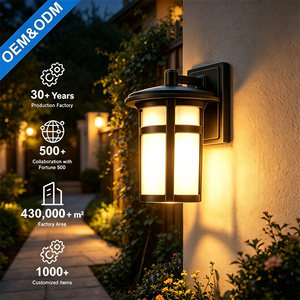 Applique Murale Carrée LED Extérieure <span class=keywords><strong>Chic</strong></span> et Traditionnelle, Durable, IP23 Étanche, en Aluminium, Angle de Faisceau 20°, Lumière du Jour 5000K, pour Jardin et Porche - Product Image 1
