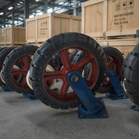 Roulettes en caoutchouc extra robustes de 16 pouces pour machines lourdes, moules personnalisés directement de l'usine, moules logistiques industriels