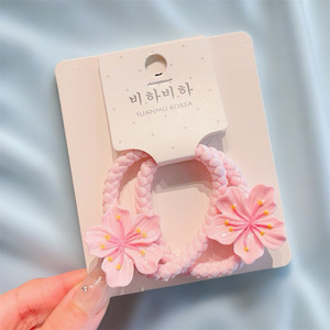 Shu Zhen <b>Hair</b> Ornaments Resin Cherry Blossom Clips And <b>Bands</b> For Women And <b>Girls</b> Fashion Accessories - Product Image 4