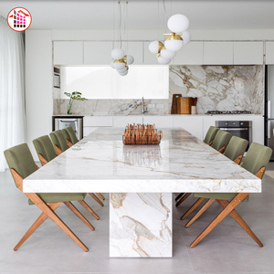 Canicas de mármol de piedra Natural para casa, revestimiento de piedra de rocas de Lava de mármol blanco - Product Image 5