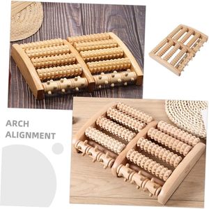 Rodillo <span class=keywords><strong>de</strong></span> Madera para Pies, Alivio <span class=keywords><strong>de</strong></span> la Fascitis Plantar y el Dolor Neuropático, Herramienta <span class=keywords><strong>de</strong></span> Acupresión con <span class=keywords><strong>Tabla</strong></span> <span class=keywords><strong>de</strong></span> Reflexología - Product Image 4