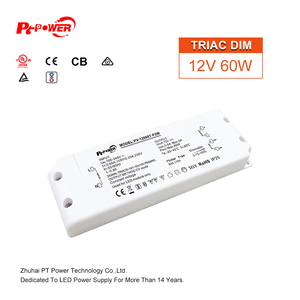60W Triac 5 in 1 Dimmable 100-240VAC-DC <b>12V</b> 24V 48V Constant Voltage <b>LED</b> <b>Driver</b> IP20 Indoor Plastic Case <b>LED</b> Power Supply Hotel - Product Image 3