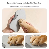 Planche à ongles manuelle en gros pour animaux de compagnie avec grain extra-gros pour chiens et chats - Soin des griffes et des pattes