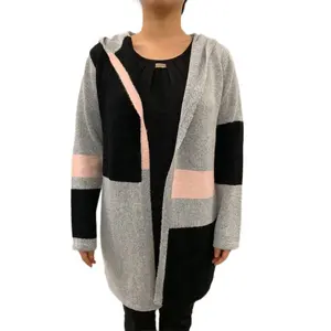 2023 New Knitted Cardigan Women's Loose and Lazy Style Long Sleeve Sweater Coat