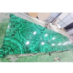 יוקרה טבעית חצי יקרה אבן מלכיט אבן ירוק אבן מלכיט אבן אבן גיר מלכיט עיצוב ייחודי - Product Image 4