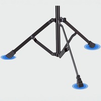 Support de trombone à hauteur réglable Base de trépied triangulaire Facile à plier Coussinets en caoutchouc compacts et robustes pour la pratique de la performance
