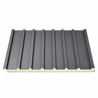 Panneaux sandwich en mousse de polyuréthane rigide pour toiture et murs, PU PIR