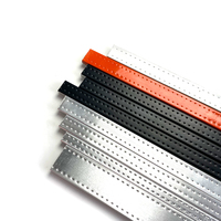 Entretoise pour double vitrage 7.5A en alliage d'aluminium argenté pour porte à double vitrage, longueur personnalisée