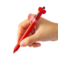 Stylo gel Heshuo Little Elephant Roll Roll, dessin animé créatif, mécanisme à clic pour le tronc, pour les étudiants, stylo d'examen, écriture fluide, rapide