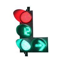 Panneaux routiers, feux de circulation LED de 300 mm avec minuteur de compte à rebours et signalisation directionnelle, étanches IP65, certification CE