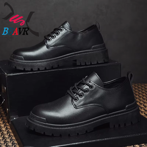 Chaussures décontractées pour hommes, style quatre saisons, classiques, en cuir, avec doublure en tissu coton, tendance pour le printemps, l'été et l'automne - Product Image 4