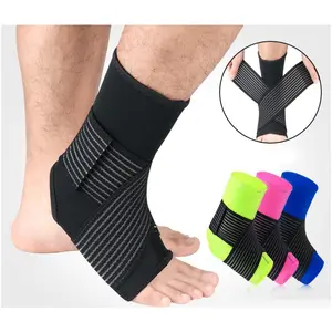 Adjustable Sports Basketball Neoprene Ankle Support Wrap Ankle Brace Compression Sleeve