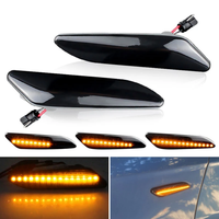2 pièces de feux latéraux dynamiques à LED, lampe de répéteur de clignotant de voiture pour Alfa Romeo 47typ 156typ 156 Sportwagon typ pour Lancia