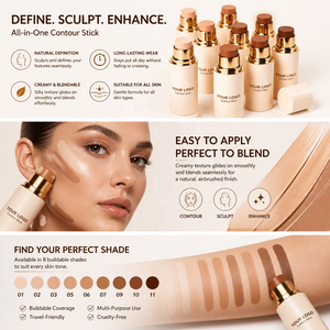 Stick Bronzer <span class=keywords><strong>Crema</strong></span> di Lusso a Lunga Durata, Cosmetici Private Label, Stick Viso Naturale, Impermeabile, Vegano, Opaco, Stick Contouring - Product Image 3