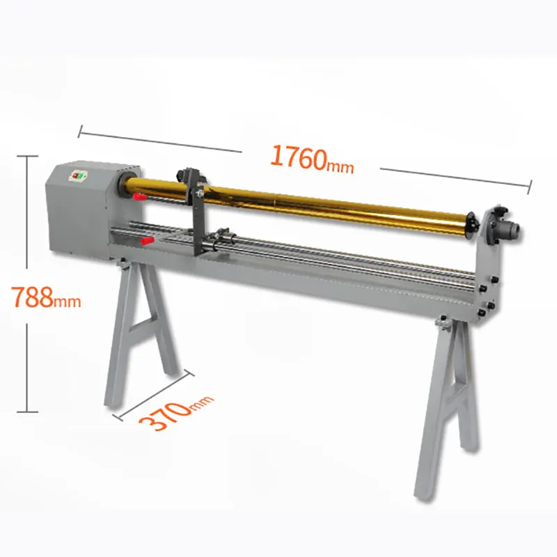 Elektrische Rolle Papier folie Auf wickler Schneid maschine