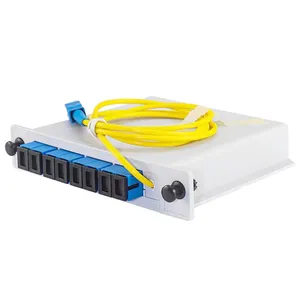 Kotak distribusi optik optik jenis kartu Modem serat optik pembagi 1x2 1x4 1x8 1x16 pemisah pigtail dengan kabel pigtail SC