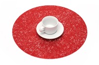 Set de table rond en PVC ajouré, artistique, durable, imperméable - Diamètre 38 cm, épaisseur 2 mm, style campagnard, pour la maison et les restaurants - Expédition immédiate