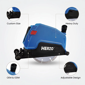 HERZO 230mm 범용 먼지 추출 쉐이드 9인치 앵글 그라인더 전동 공구 액세서리 절단용 먼지 보호 - Product Image 3