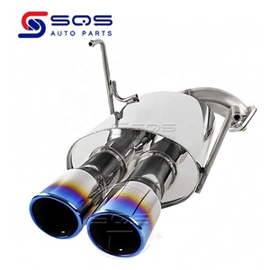 Sistema di Scarico Catback SQS di Alta Qualità con Quattro Terminali Bruniti per <span class=keywords><strong>Subaru</strong></span> Impreza WRX <span class=keywords><strong>STI</strong></span> 2008-2014, Vendita Diretta dalla Fabbrica - Product Image 2