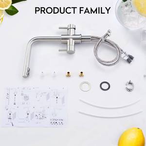 Grifo Mezclador Monomando Moderno de Acero Inoxidable 304 para Fregadero de Cocina, con Cartucho Cerámico, para Uso en Hoteles, Montaje en Encimera 5 - Product Image 5