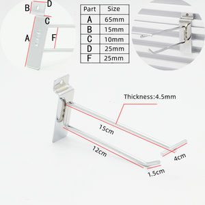 Placa de acero al carbono chapada con gancho de doble línea y etiqueta de precio - Product Image 2