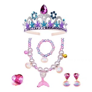 Corona di compleanno bambini corona <span class=keywords><strong>sirena</strong></span> gioielli corona <span class=keywords><strong>principessa</strong></span> corona per bambini accessori per capelli Spot all'ingrosso - Product Image 4
