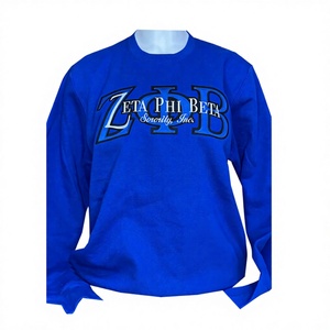 Sudadera de cuello redondo para mujer, de invierno, bordada a medida, de la hermandad Zeta Phi Beta, de ajuste regular, de GREEK TREASURES, al por mayor - Product Image 1