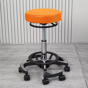 Silla de Bar elevador de <span class=keywords><strong>laboratorio</strong></span> giratorio Hospital respaldo de cuero taburete redondo tatuaje de pelo maquillaje maestro polea taburete - Product Image 3