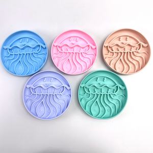 Durevole BPA-Free Silicone lento alimentatore ciotola per animali domestici moderna meduse a forma di ciotola automatica cibo per cani - Product Image 1