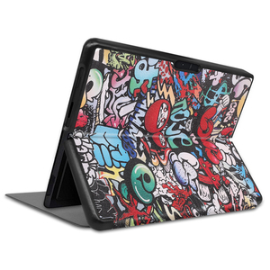Ốp Gập Cho Surface Pro X, Ốp Đứng Bảo Vệ Máy Tính Bảng Gập Bằng Da PU Có Họa Tiết Ba Ngăn - Product Image 6