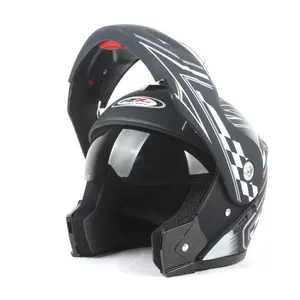 独特的时尚安全翻转双面罩摩托车头盔