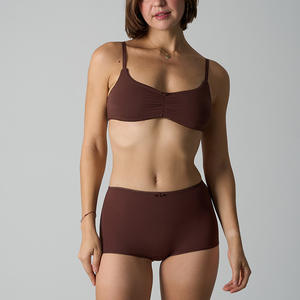 Conjunto de Brasier de Encaje Personalizado Under Lulu, Brasier Minimizador para Mujer con Sensación de Desnudez, Transpirable, de Alta Elasticidad, para Busto Grande - Product Image 3