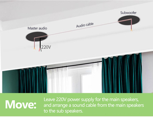 Chất lượng cao không dây Trần chủ Loa nô lệ BLE loa không dây làm việc với nền âm nhạc khuếch đại gắn trên trần - Product Image 3