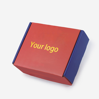 Cajas de papel de embalaje de envío de cartón corrugado de lujo personalizado con laminación mate Impresión de logotipo personalizado para calcetines