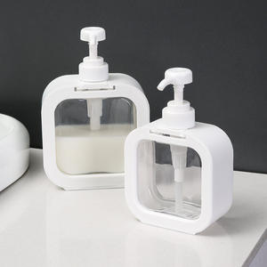 ขวดพลาสติกใสขนาด500มล. ขวดน้ำหอมเจลอาบน้ำสำหรับเดินทาง - Product Image 4