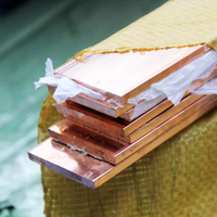 Barre de cuivre plat pur à 99,9 %, barre de busbar en cuivre, barre de cuivre plat pour mise à la terre