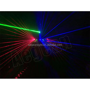 Neu 6 Augen Skynet Lazer RGB Vollfarb strahl Laser Moving Head Grüner Laserstrahl Licht - Product Image 5
