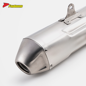 Silencieux d'échappement universel en acier inoxydable RS <span class=keywords><strong>51mm</strong></span> pour XMAX300 R6 R25 CBR400R ADV150 CRF300 - Product Image 5