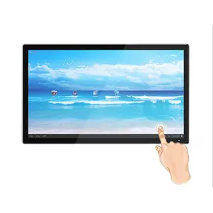 Parede montado 43 "49" polegada lcd led informação propaganda tela sensível ao toque tablet kiosk