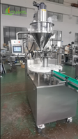 Ecannal Machine semi-automatique de remplissage et de bouchage de poudre à vis anti-poussière de haute précision pour petites bouteilles avec fonction d'agitation