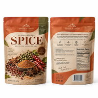 Sachets personnalisés imprimés pour poudre d'épices, sachets refermables de qualité alimentaire, emballages pour poudre d'assaisonnement