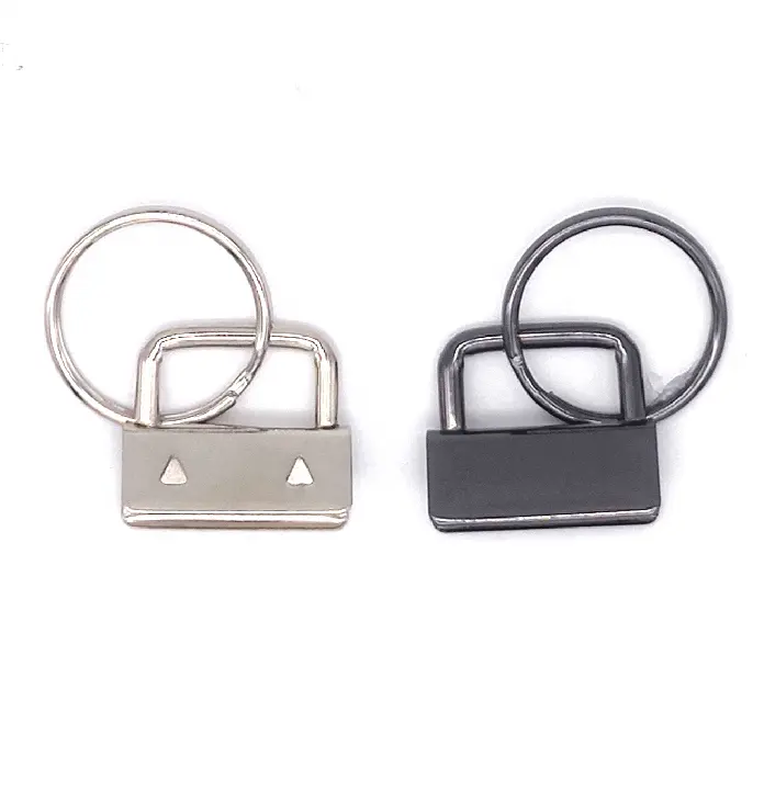 Custom Clip Buckle With Keyring Bag Hardware Durable Metal Tail Clip Key Ring Connector Buckle For Hand-made DIY Bag Purse