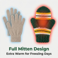 Gants thermiques en tricot 100% coton, longueur poignet, détection par aiguille, pour enfants de 0 à 6 ans |   Chaud, pour l'extérieur, décontracté, usage quotidien, automne-hiver