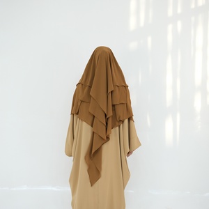 Grand Foulard Swing Double Couche Volant Couleur Unie Fait Polyester pour Muslims-HJ927 Disponible AliExpress pour <span class=keywords><strong>Amazon</strong></span> - Product Image 1