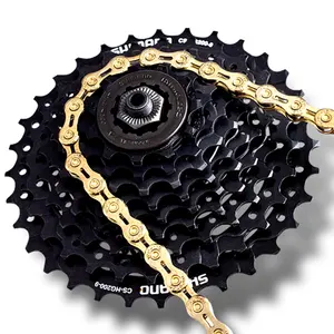 FMFXTR Chuỗi Xe Đạp 116 Liên Kết 8 9 10 11 Tốc Độ Vàng Nửa Rỗng Chuỗi Xe Đạp MTB Road Bike MTB Chains Phần