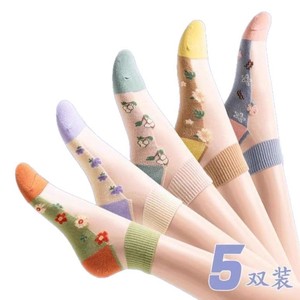 Transparent Ankle Socks For Women With Floral Pattern Ultra Thin Ice Silk Sweat Absorbing Casual Socks - Product Image 5