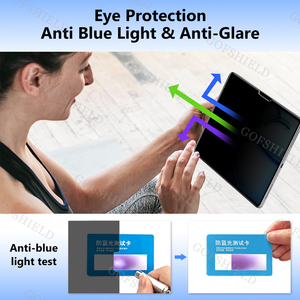 Gofshield แท็บเล็ตใสกันแอบมอง<span class=keywords><strong>4</strong></span>ทาง HD ป้องกันหน้าจอความเป็นส่วนตัวป้องกันแสงสะท้อนป้องกันรอยขีดข่วนบางเฉียบกันน้ำสำหรับ <span class=keywords><strong>iPad</strong></span> <span class=keywords><strong>Air</strong></span> 13 - Product Image 4