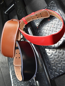 2023 Heavy Duty Adjustable Buckle Workout Gym Dip Padded Lumbar Back Support Leather Weight Lifting Deadlift Squat Workout <b>Belt</b> - Product Image 5